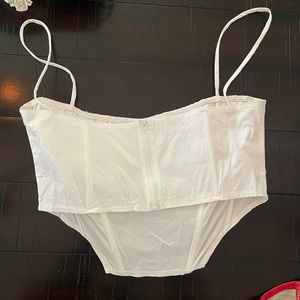 White crop top from boutique size medium